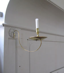 Lampett (beskuren) i Hernhuternas kyrkosal