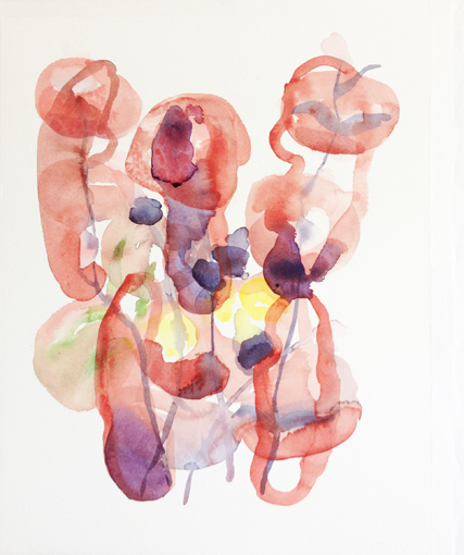 Rött. Akvarell 2016.  JPG