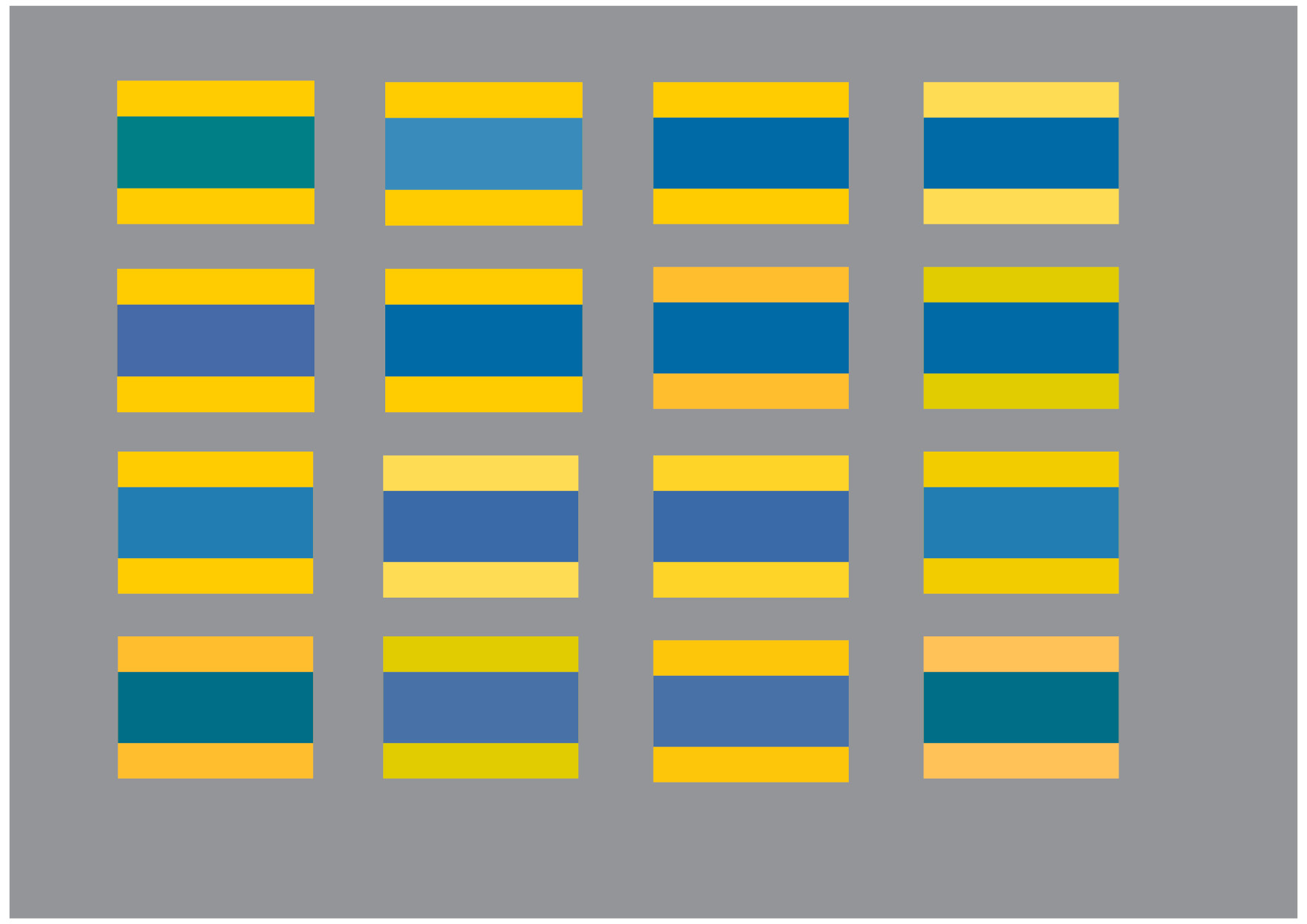 gulblå flaggfärg många