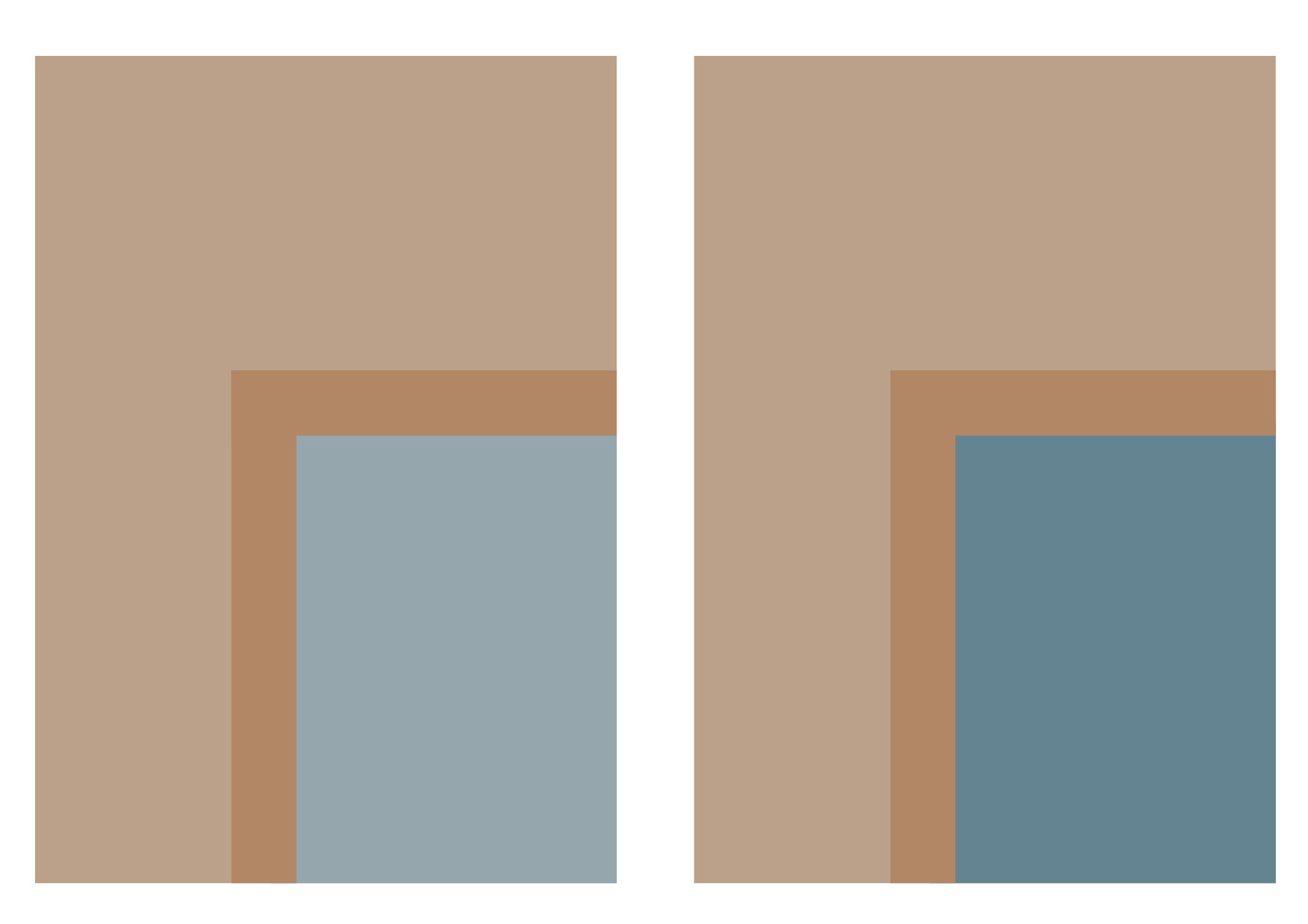 Blåbrun dörrförslag