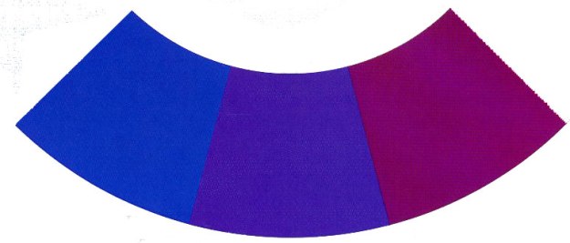 Färgcirkelnblålila